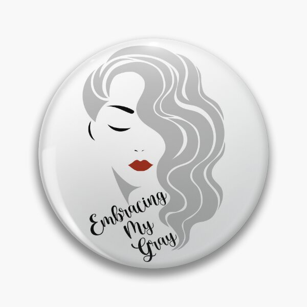 Item preview, Embracing My Gray - Gray Hair  designed and sold by SilverLocksShop.