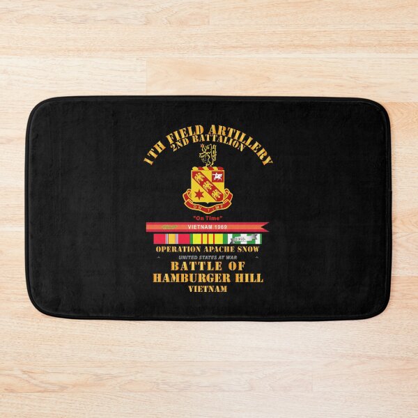 Item preview, Hamburger Hill -2nd Bn 11th Artillery w Svc Ribbons Streamer designed and sold by Military Insignia Products.
