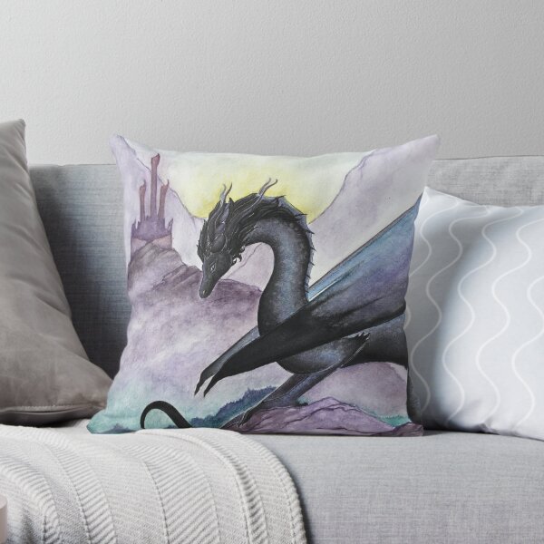Morkeleb the Black Throw Pillow