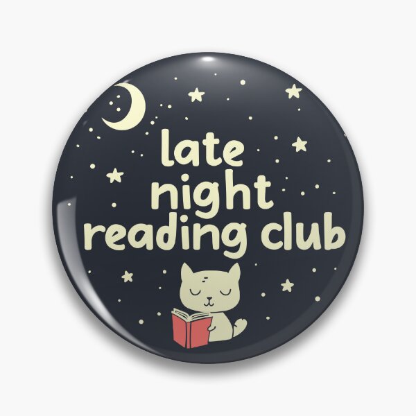 Item preview, Late Night Reading Club - Cute Cat designed and sold by ArtemMKV.