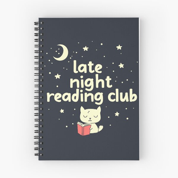 Item preview, Late Night Reading Club - Cute Cat designed and sold by ArtemMKV.