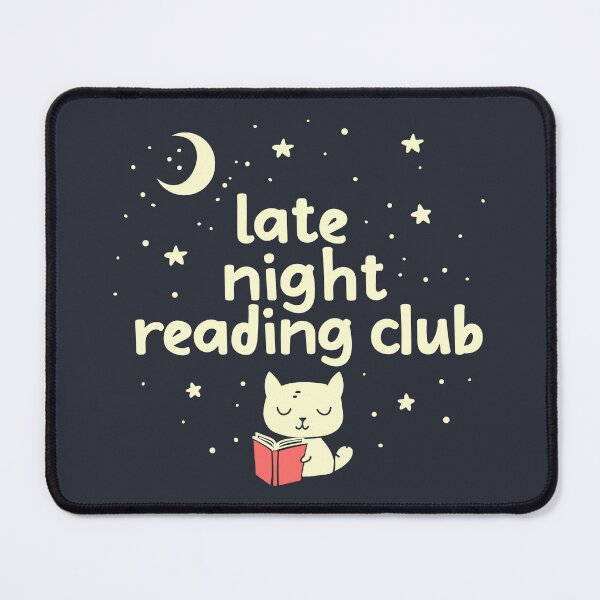 Item preview, Late Night Reading Club - Cute Cat designed and sold by ArtemMKV.