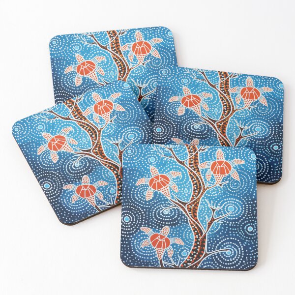 Item preview, Aboriginal Inspired Dot Art - Turtles Tree designed and sold by GrinGalore.
