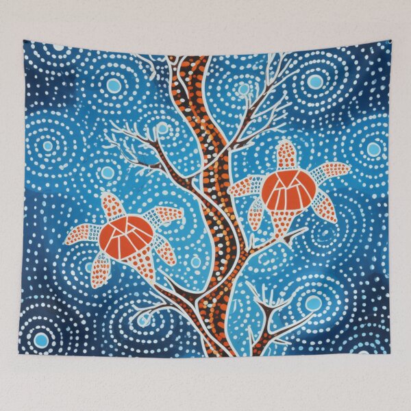 Item preview, Aboriginal Inspired Dot Art - Turtles Tree designed and sold by GrinGalore.