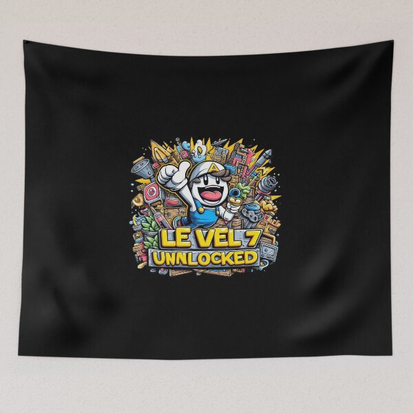 Item preview, Level 7 Unlocked Tshirt 7Th Video Gamer Birthday Boy Gifts: Master of the Game designed and sold by Djicooo.