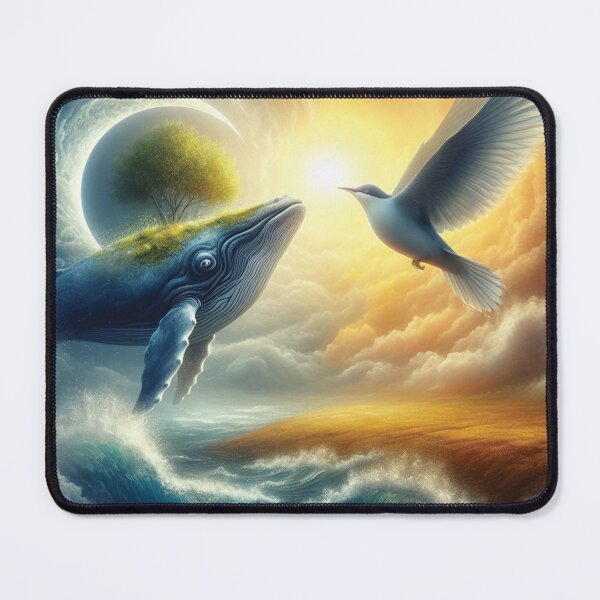 Item preview, Surreal Fusion: Earthly Whale, Airy Bird designed and sold by gabrieltiveron.