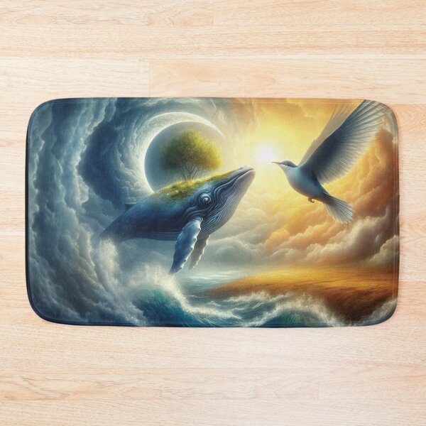 Item preview, Surreal Fusion: Earthly Whale, Airy Bird designed and sold by gabrieltiveron.
