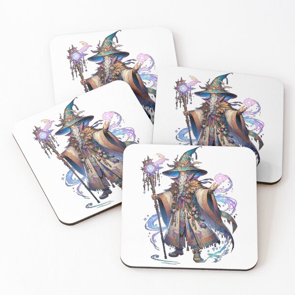 Item preview, Mystical Wizard Fighter with Staff for Fantasy Fighting Game designed and sold by kylmllr101684.