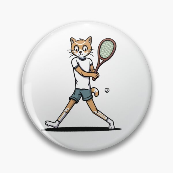Item preview, cat athlete playing tennis designed and sold by WojtiWu.