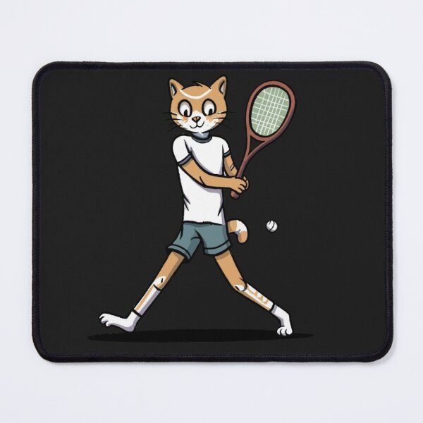 Item preview, cat athlete playing tennis designed and sold by WojtiWu.