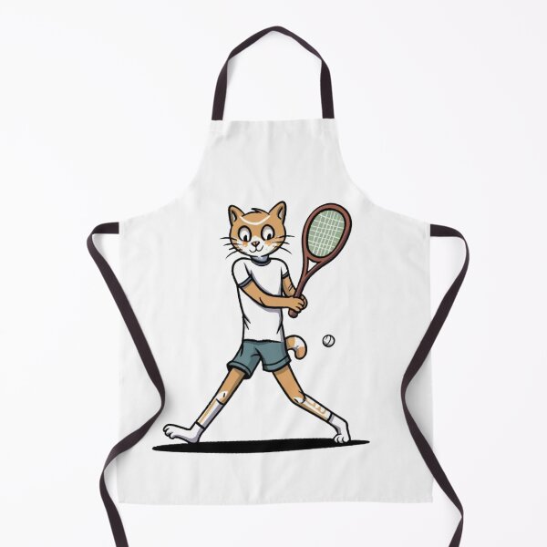Item preview, cat athlete playing tennis designed and sold by WojtiWu.