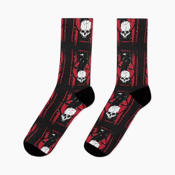 Item preview, Crimson Shadow Crow and Skull Silhouette designed and sold by Hudoges.