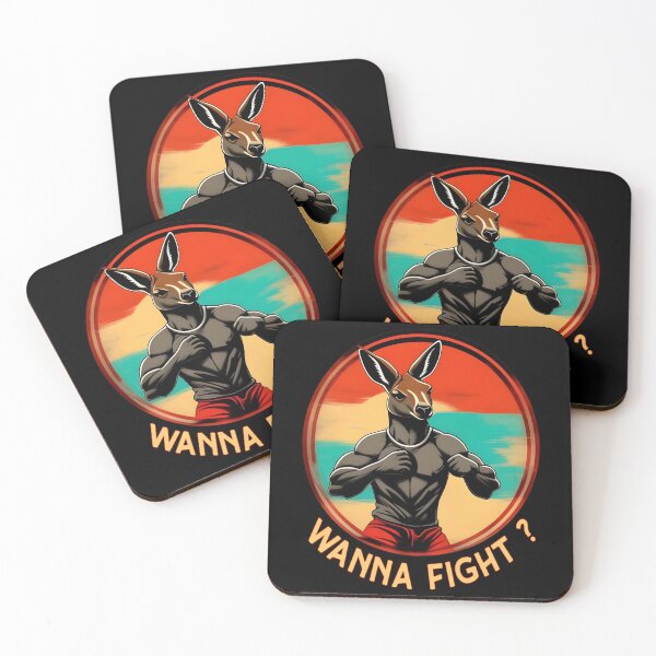 Item preview, Wanna fight? - kangaroo fighter  designed and sold by SidTastic .