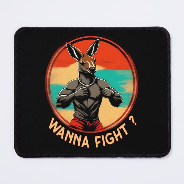 Item preview, Wanna fight? - kangaroo fighter designed and sold by SidTastic .
