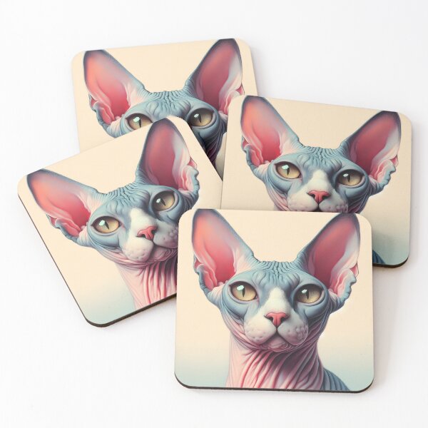 Item preview, Sphynx cat portrait. designed and sold by Anna Halasek.