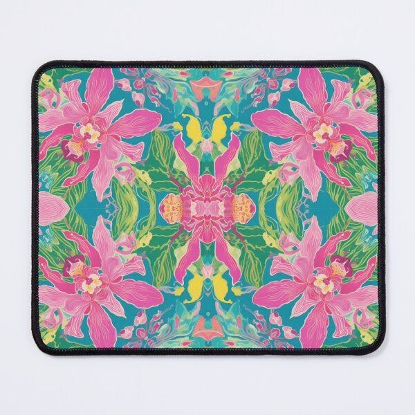 Item preview, Orchids and butterflies preppy damask designed and sold by SophieClimaArt.