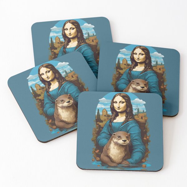 Item preview, Otter with Mona lisa designed and sold by Majkel & Majkel.