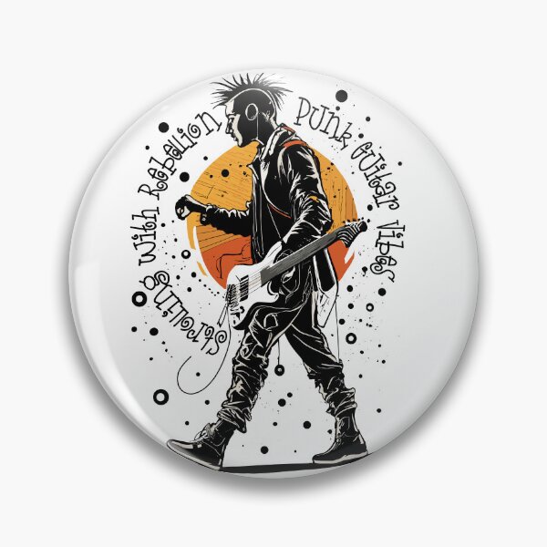 Item preview, Strolling with Rebellion: Punk Guitar Vibes designed and sold by Concept-Hub.