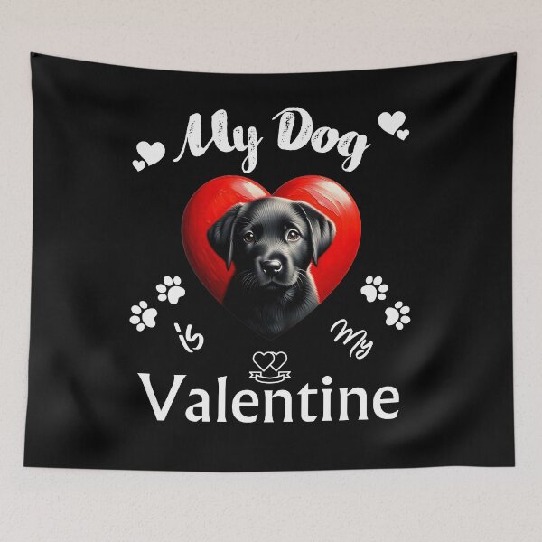 Artikelvorschau, Mein schwarzer Labrador-Welpe ist mein Valentinstag entworfen und verkauft von TheMostLikely.