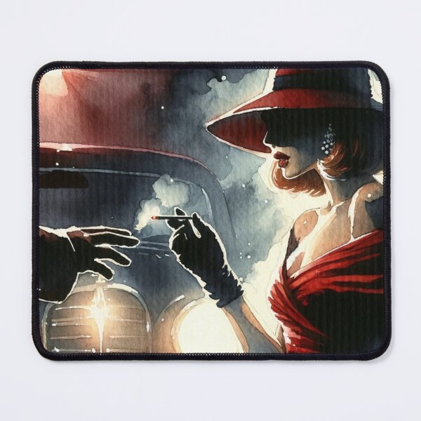 Item preview, Noir Vintage Watercolor Dangerous Woman designed and sold by RESToRAPTOR.