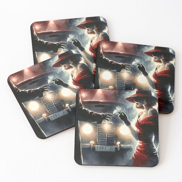Item preview, Noir Vintage Watercolor Dangerous Woman designed and sold by RESToRAPTOR.