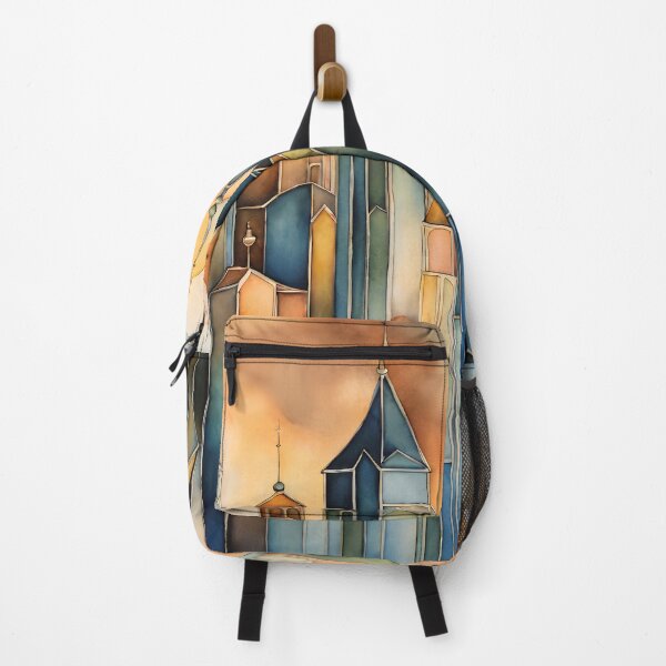 Item preview, Dissolving Boundaries: Where Buildings Blur in Watercolor's Embrace designed and sold by ArtsyWishesShop.