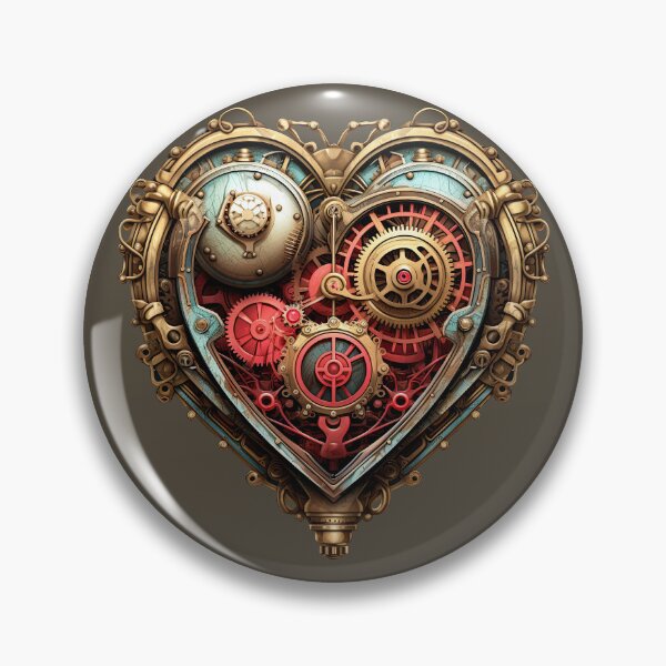Item preview, Steampunk heart art love designed and sold by fansyartdesign.