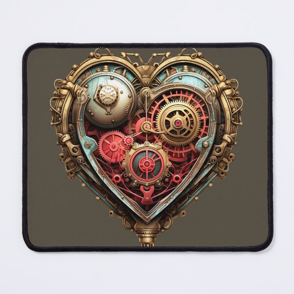 Item preview, Steampunk heart art love designed and sold by fansyartdesign.