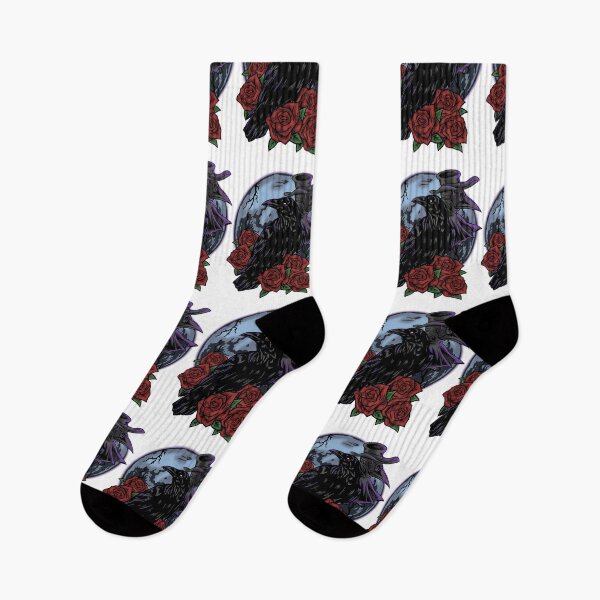 Item preview, Plague Doctor Raven Amidst Roses Under Moonlight designed and sold by Hudoges.