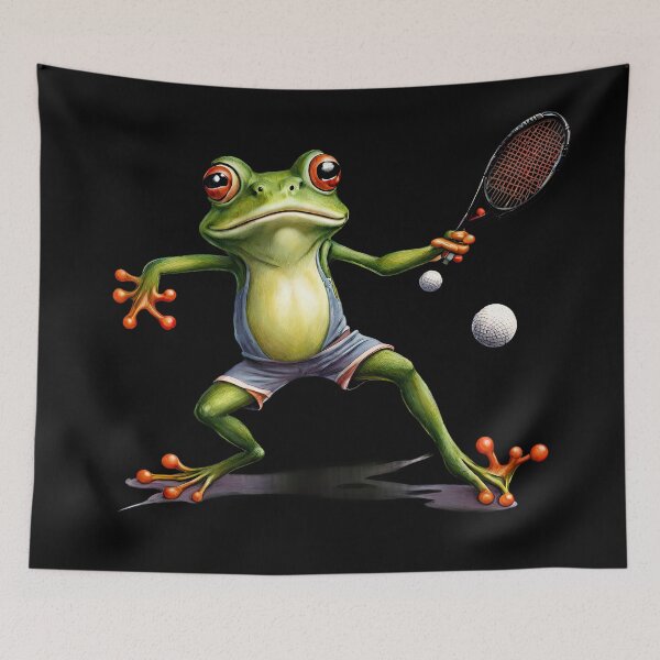Item preview, Funky Frogs Tennis designed and sold by joyfulcow.