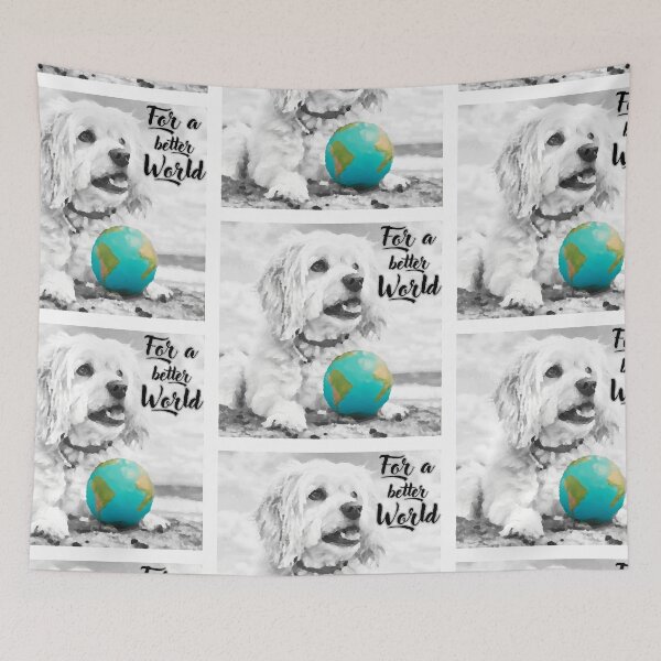 Item preview, Puppy with the Earth for a better World designed and sold by elleci.
