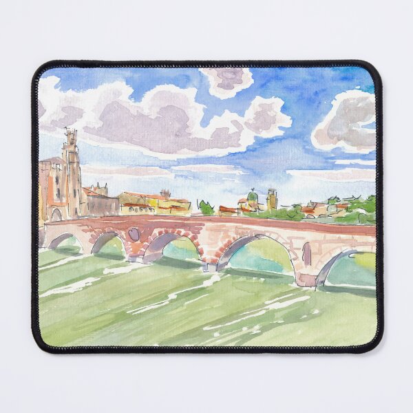 Item preview, Verona River Adige Bridge View and Blue Sky designed and sold by artshop77.