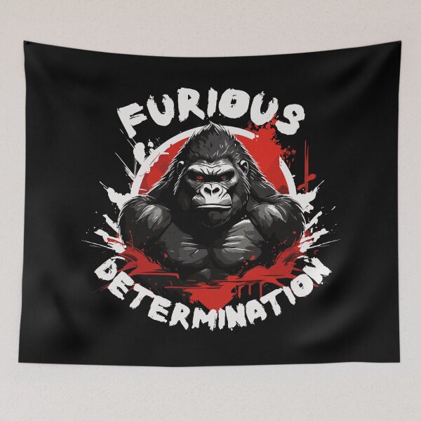 Item preview, Enraged Gorilla Motivation: Furious Determination  designed and sold by GeoArtAdventure.