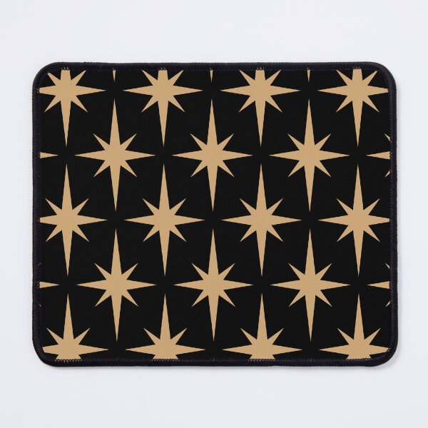 Item preview, Geometric Star Pattern (gold/black) designed and sold by Design Minds Boutique.