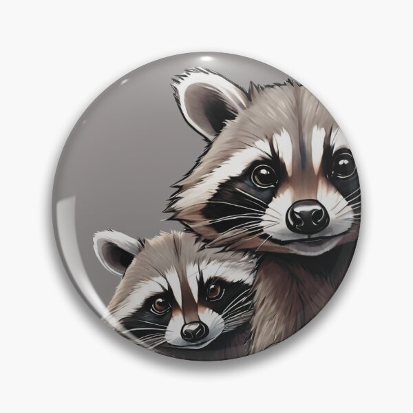 Item preview, Curious Rascals: Adorable Raccoons Peeking Tee – A Playful Twist for Wildlife Enthusiasts designed and sold by LittleGnomad.