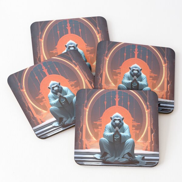 Item preview, Monkey meditating designed and sold by eli-test.