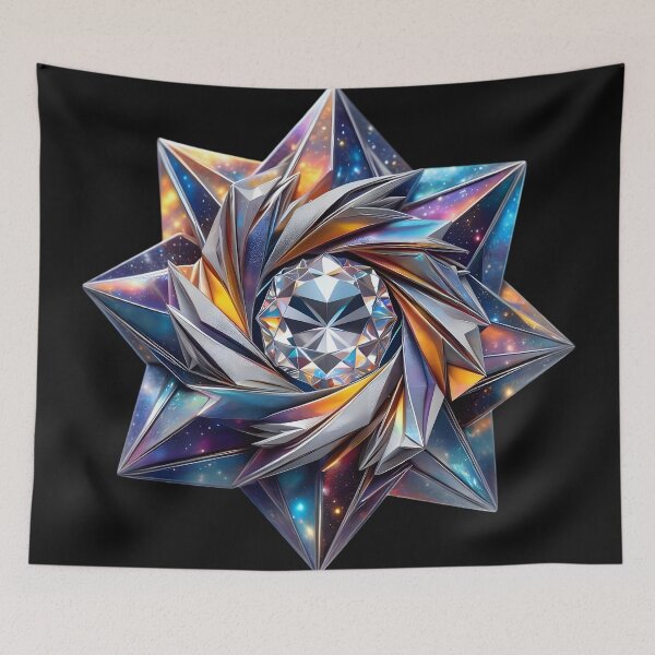 Item preview, Glimmering Cosmos: A Diamond Ballet designed and sold by AI-Only Creations.