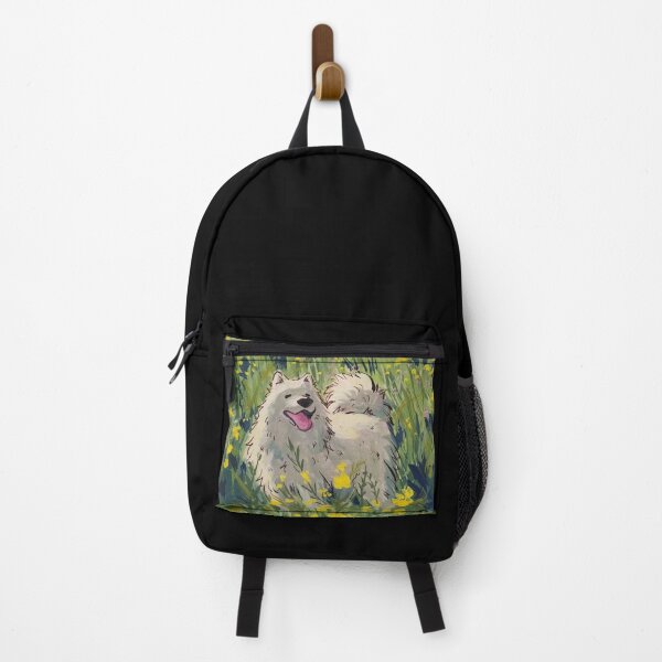 Item preview, Cute samoyed dog gouache illustration designed and sold by Yaragold.