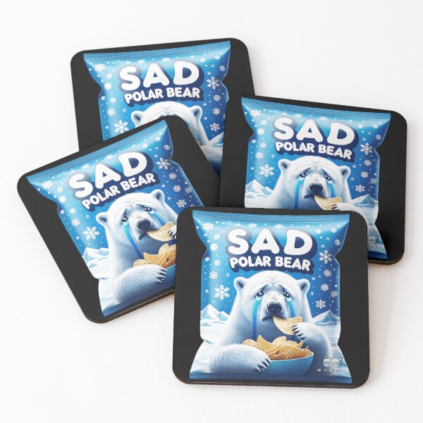 Item preview, Sad polar bear potato chips designed and sold by Cord75.