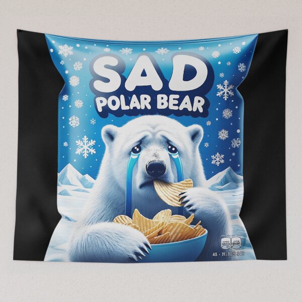 Item preview, Sad polar bear potato chips designed and sold by Cord75.