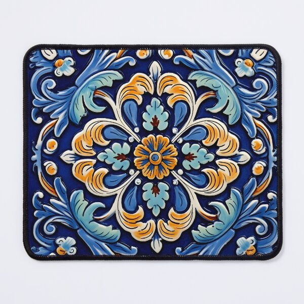 Item preview, Decorative Spanish ceramic tile print designed and sold by dcrc.