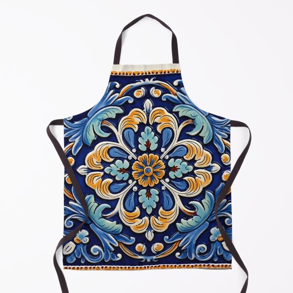 Item preview, Decorative Spanish ceramic tile print designed and sold by dcrc.