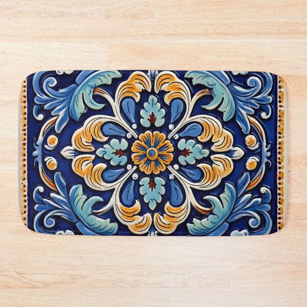 Item preview, Decorative Spanish ceramic tile print designed and sold by dcrc.