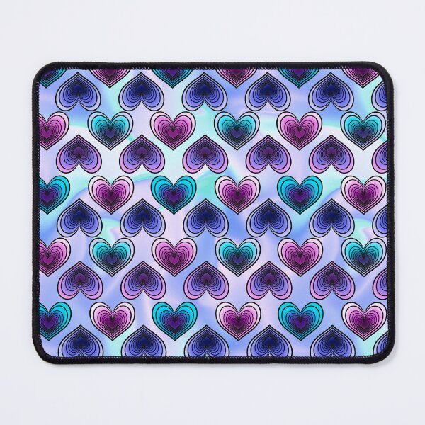 Item preview, Contrasting Colorful Hearts Pattern in Cool Colors designed and sold by AloraDawnEve.