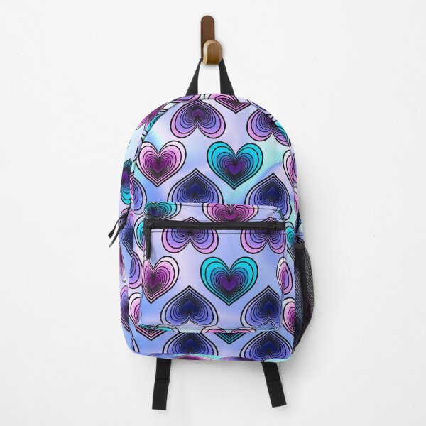 Item preview, Contrasting Colorful Hearts Pattern in Cool Colors designed and sold by AloraDawnEve.