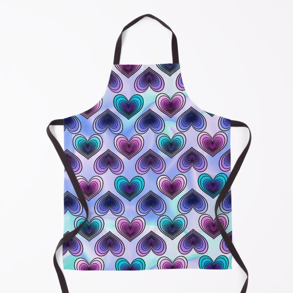 Item preview, Contrasting Colorful Hearts Pattern in Cool Colors designed and sold by AloraDawnEve.