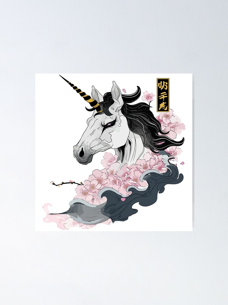 Unicorn in japanese style