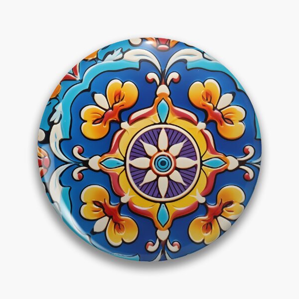 Item preview, decorative spanish ceramic tile print designed and sold by dcrc.