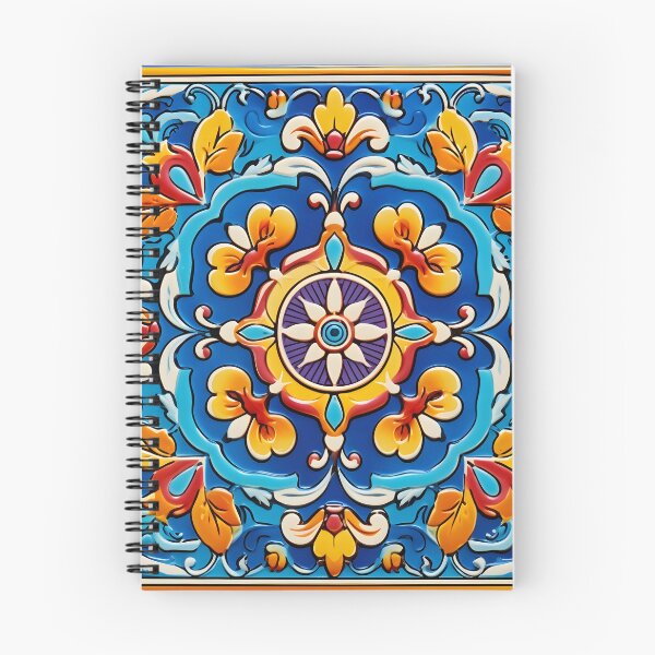 Item preview, decorative spanish ceramic tile print designed and sold by dcrc.
