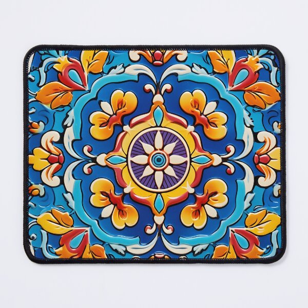 Item preview, decorative spanish ceramic tile print designed and sold by dcrc.